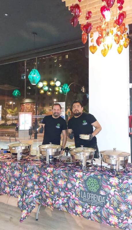 Buffet de La Ofrenda en un evento